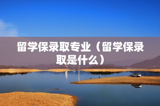 留学保录取专业（留学保录取是什么）