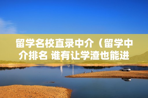 留学名校直录中介（留学中介排名 谁有让学渣也能进好的学校吗）