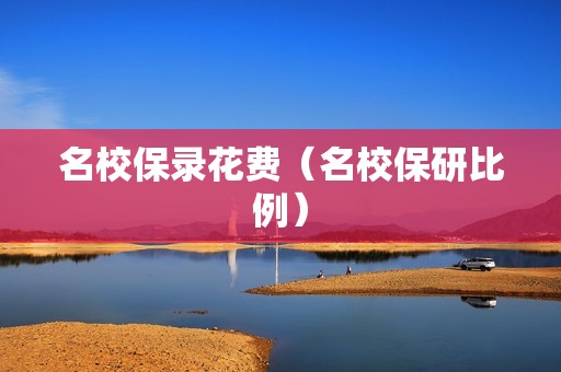 名校保录花费（名校保研比例）