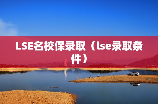 LSE名校保录取（lse录取条件）