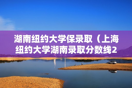 湖南纽约大学保录取（上海纽约大学湖南录取分数线2019）