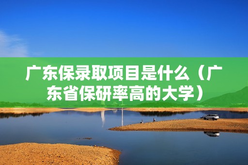 广东保录取项目是什么（广东省保研率高的大学）