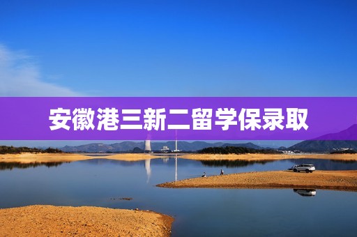 安徽港三新二留学保录取