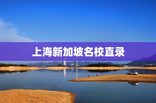 上海新加坡名校直录