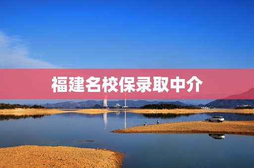 福建名校保录取中介