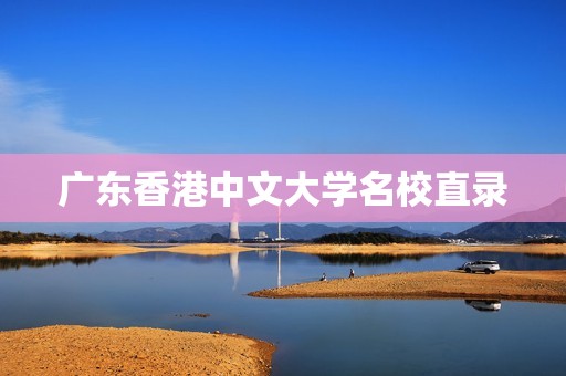 广东香港中文大学名校直录
