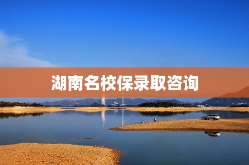 湖南名校保录取咨询