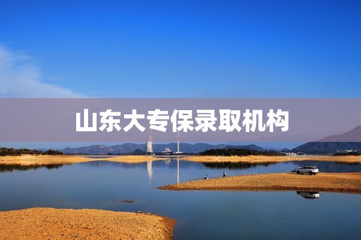 山东大专保录取机构