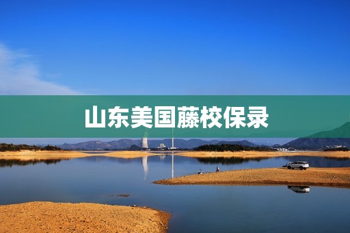 山东美国藤校保录