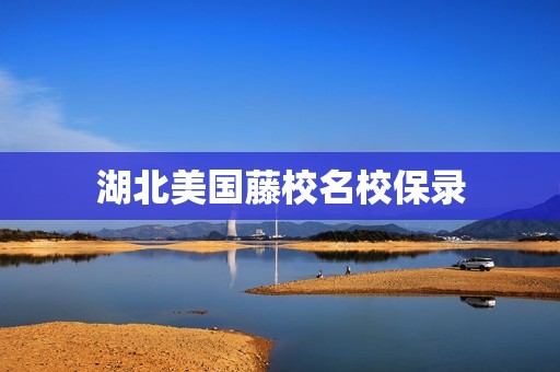 湖北美国藤校名校保录