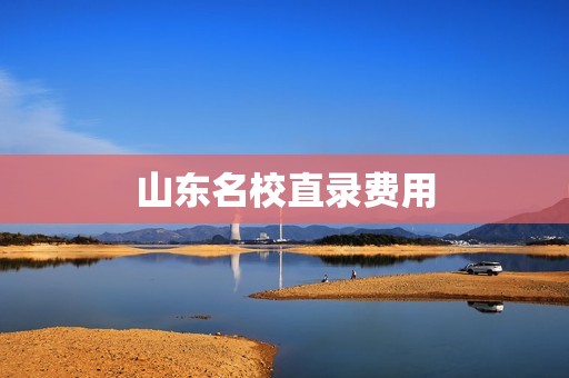 山东名校直录费用