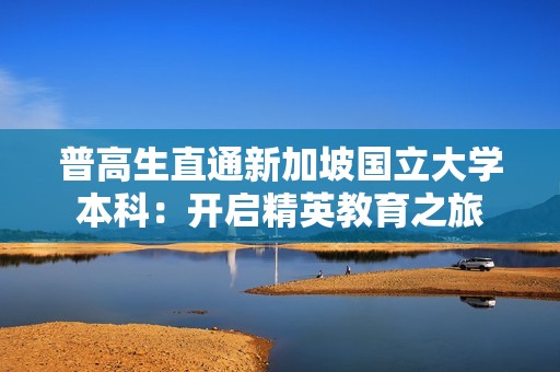 普高生直通新加坡国立大学本科：开启精英教育之旅